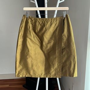 Hey Jude silk iridescent wrap skirt